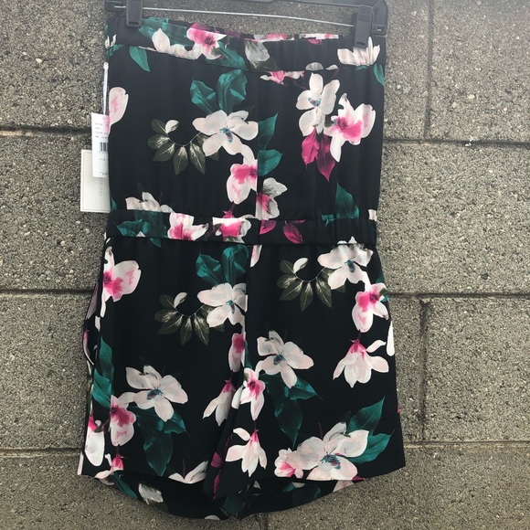 1.State Romper Rich Black Floral Jumper BNWT - Picture 7 of 8